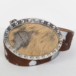 BRAVE BELTWORKS Brindle Silver Leather 32